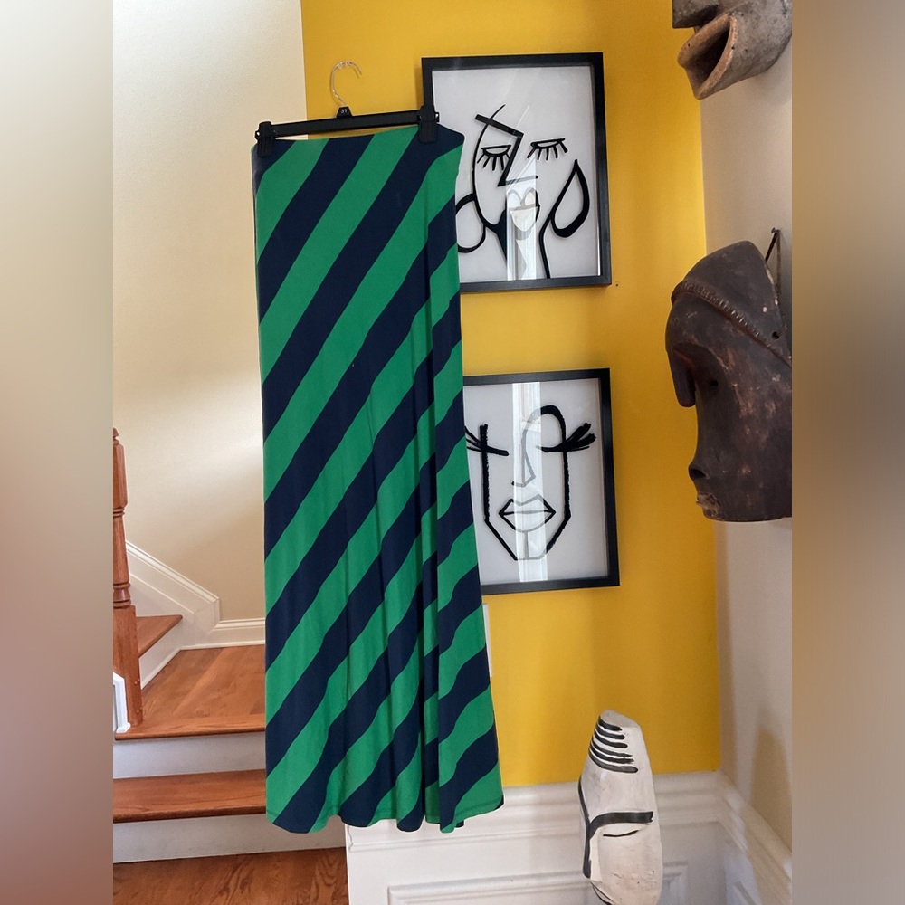 Ann Taylor STRIPED Maxi SKIRT Size M NWOT